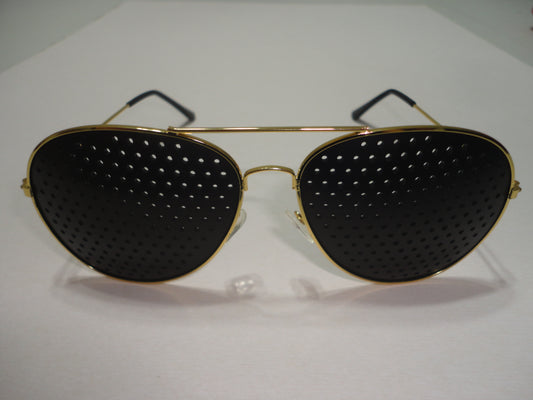 Golden Pinhole Glasses