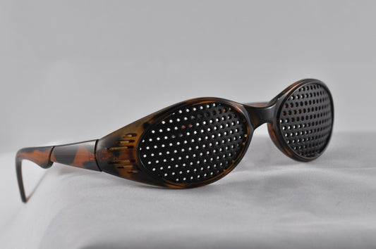 Brown Sports Pinhole Glasses